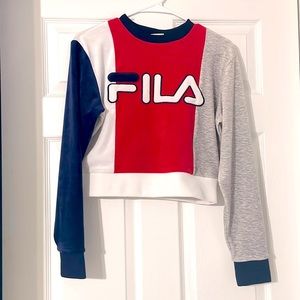 FILA color block Women's crop top. SZ S